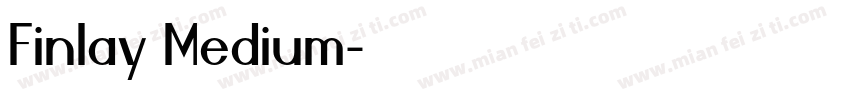 Finlay Medium字体转换